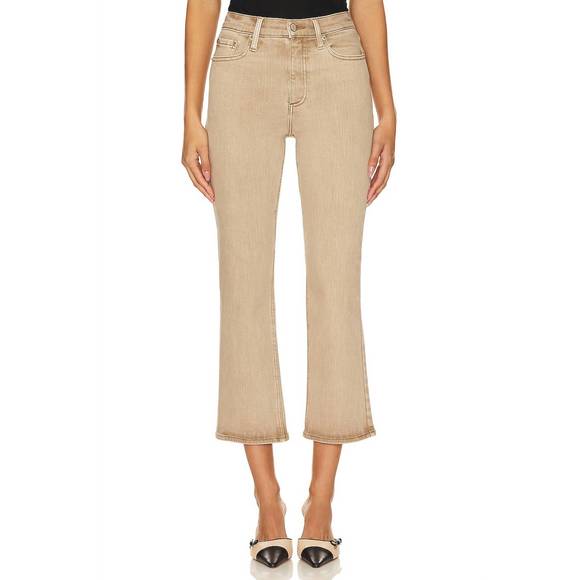 NEW PISTOLA lennon high rise crop boot jeans in mink snow